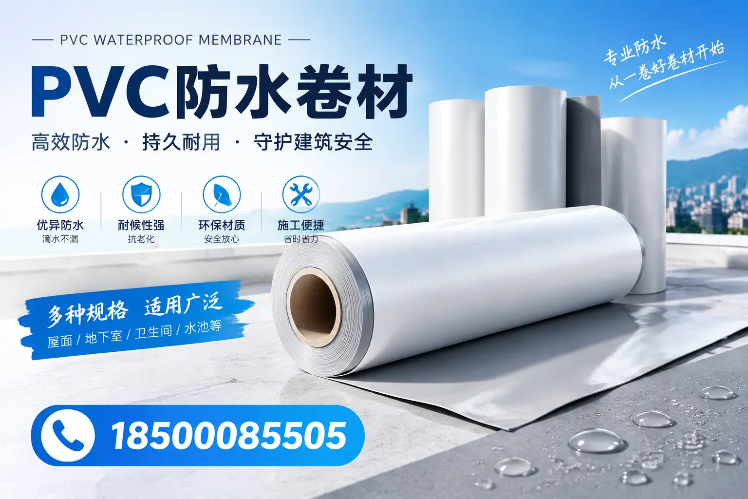 如何选择适合的PVC防水卷材?专家为您解答清远的需求